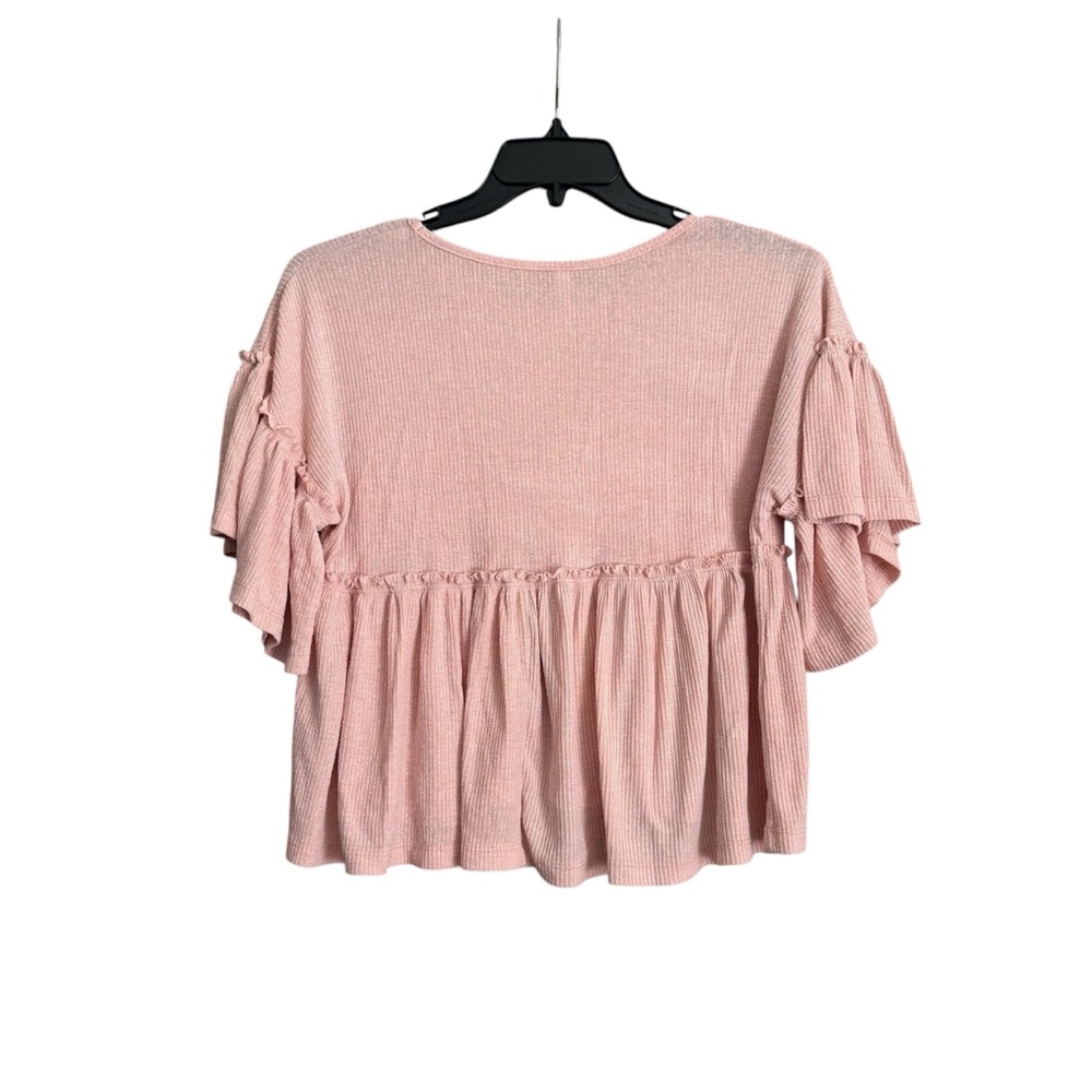 Women's‎ Pink Ruffle Top - Picture 3 of 4